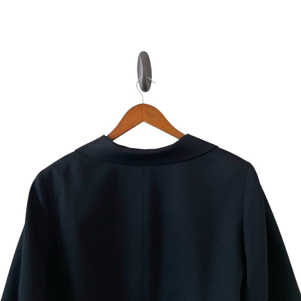 Pendleton 100% Wool Button Front Blazer In Black … - image 8